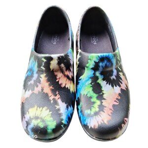 Crocs Women's Clog Shoes Neria Pro II 205385-001 Tie Dye Black Rainbow Size 7